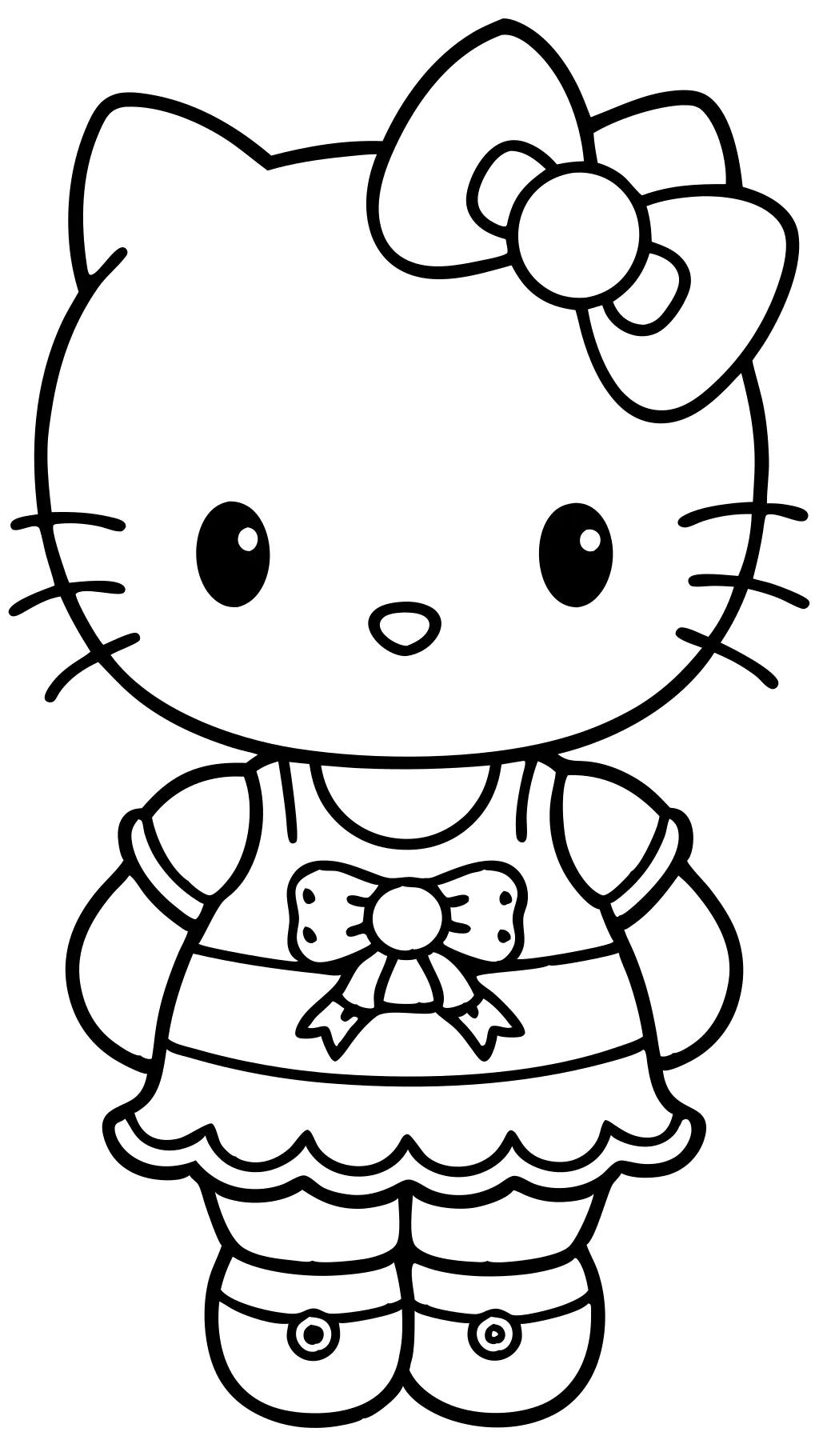 Hello Kitty coloriage imprimable gratuit